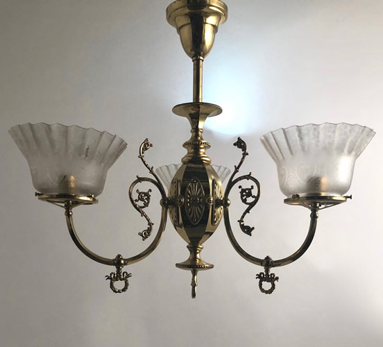 Aesthetic 3-light Gas Chandelier